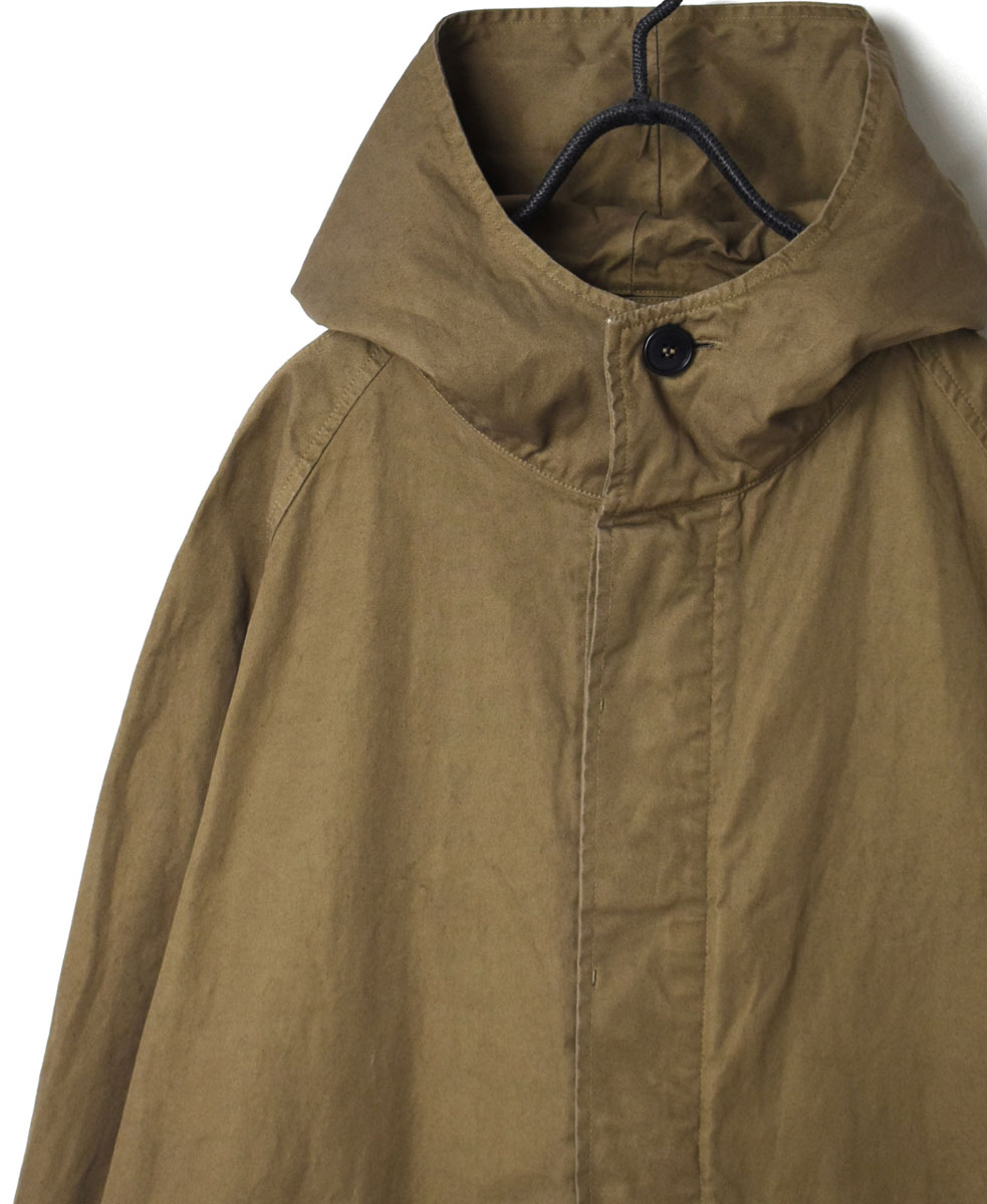 NHT2151DT (コート) HEAVY WEIGHT COTTON TWILL OVERDYE HOODED COAT
