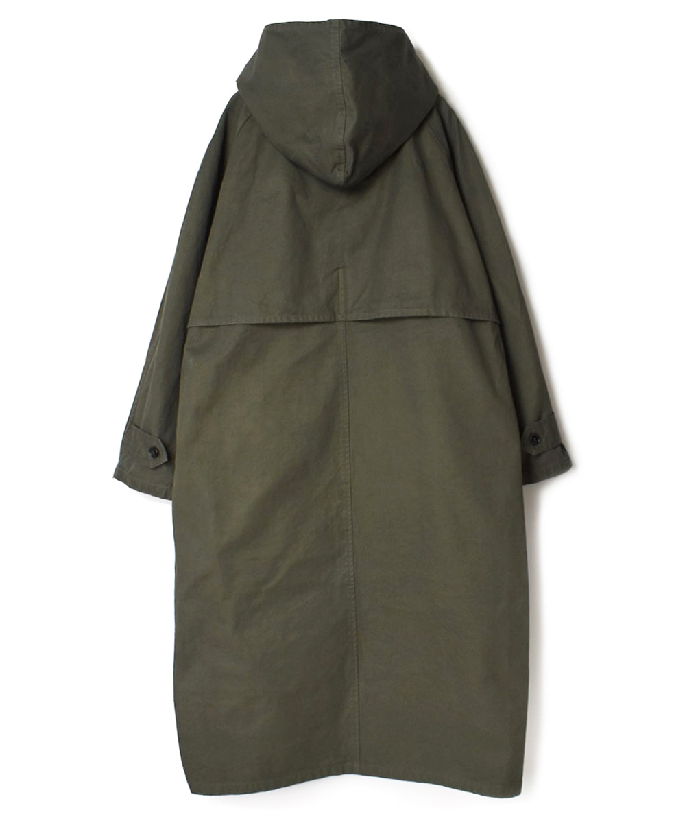 NHT2151DT (コート) HEAVY WEIGHT COTTON TWILL OVERDYE HOODED COAT