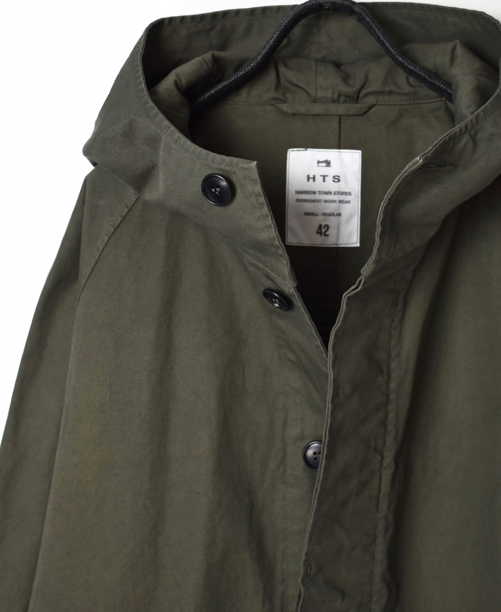 NHT2151DT (コート) HEAVY WEIGHT COTTON TWILL OVERDYE HOODED COAT