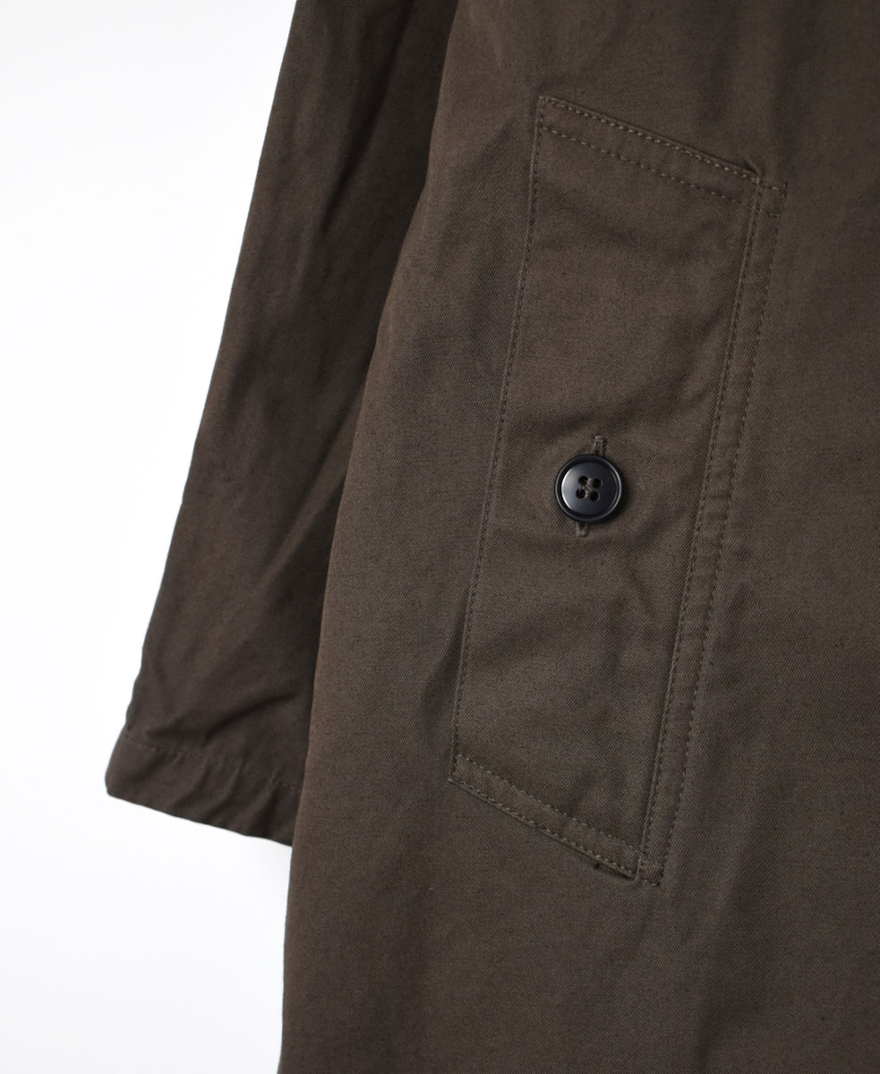 NHT2151DT (コート) HEAVY WEIGHT COTTON TWILL OVERDYE HOODED COAT