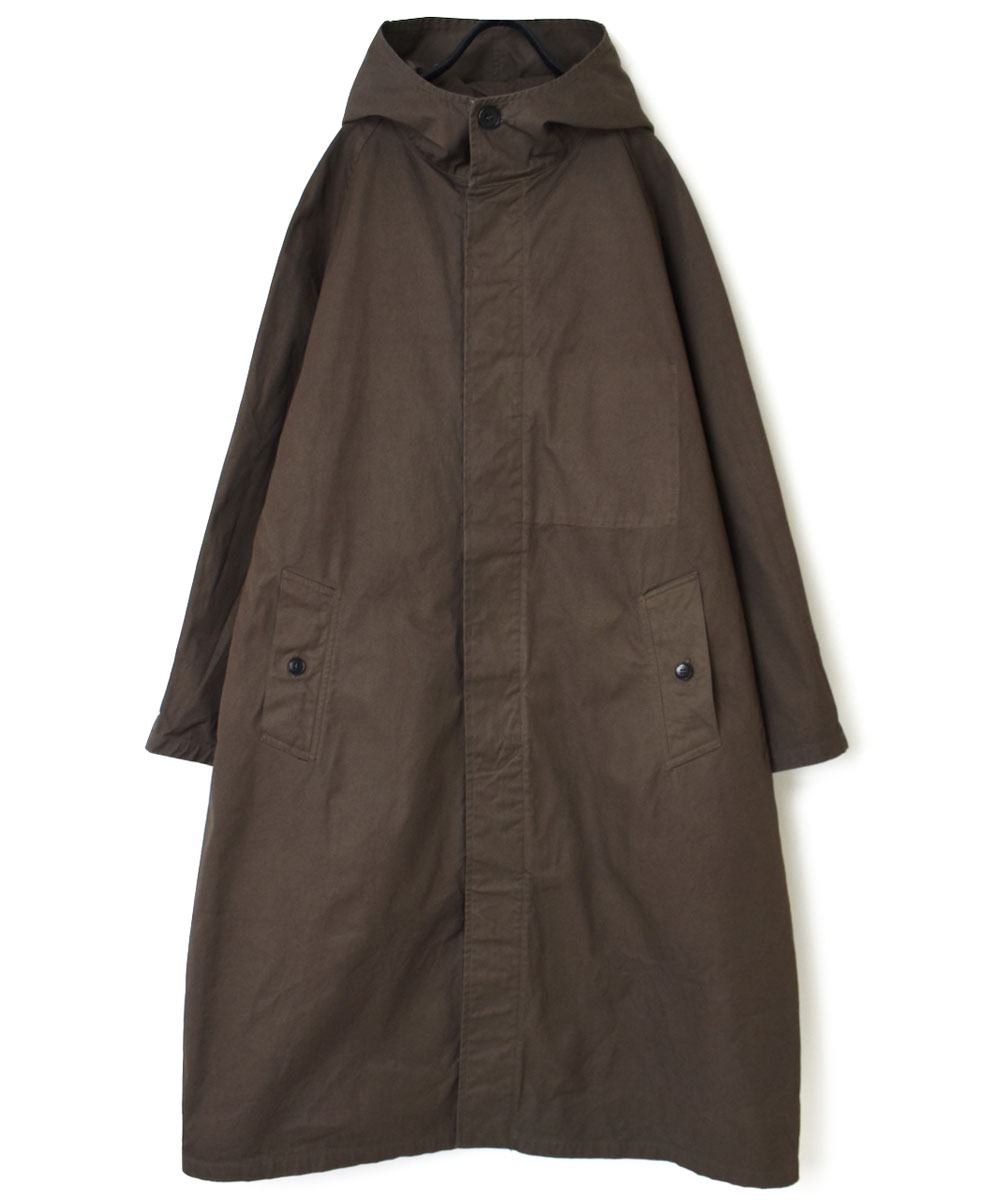 NHT2151DT (コート) HEAVY WEIGHT COTTON TWILL OVERDYE HOODED COAT