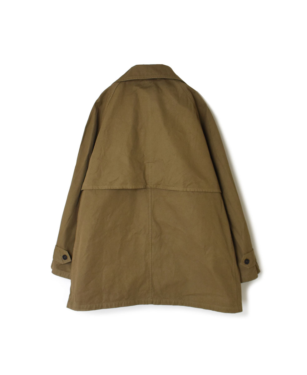 NHT2352DT (コート) HEAVY WEIGHT COTTON TWILL OVERDYE BALMACAAN SHORT COAT