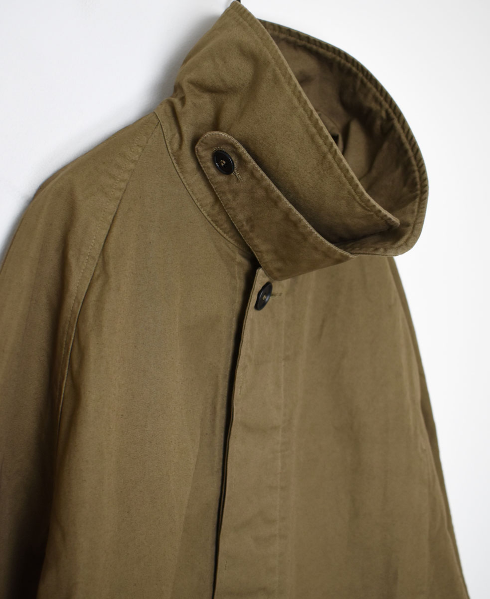 NHT2352DT (コート) HEAVY WEIGHT COTTON TWILL OVERDYE BALMACAAN SHORT COAT