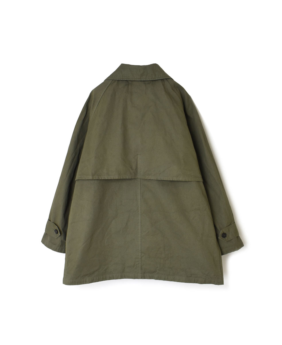 NHT2352DT (コート) HEAVY WEIGHT COTTON TWILL OVERDYE BALMACAAN SHORT COAT