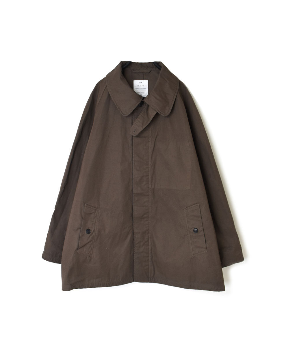 NHT2352DT (コート) HEAVY WEIGHT COTTON TWILL OVERDYE BALMACAAN SHORT COAT