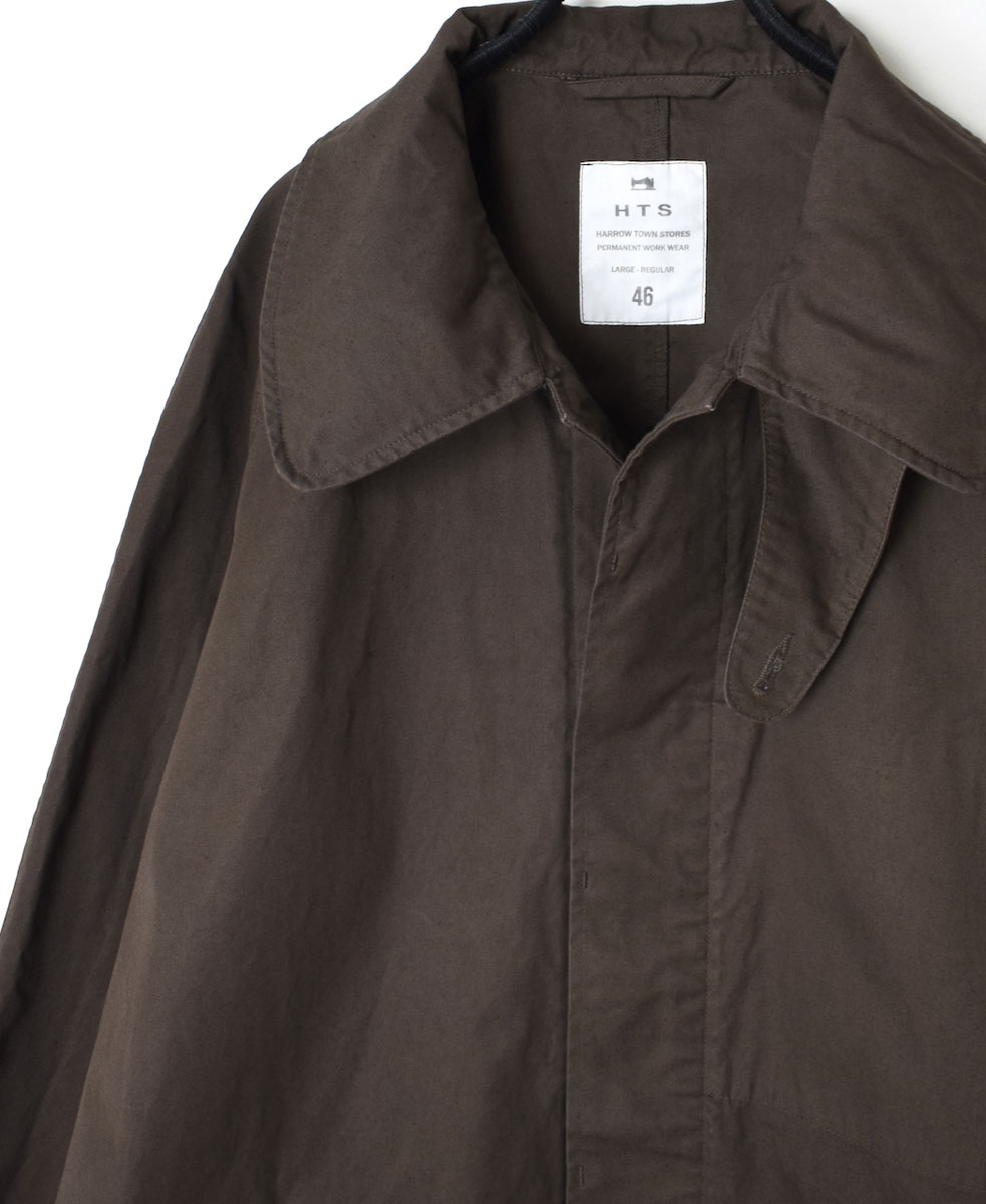 NHT2352DT (コート) HEAVY WEIGHT COTTON TWILL OVERDYE BALMACAAN SHORT COAT