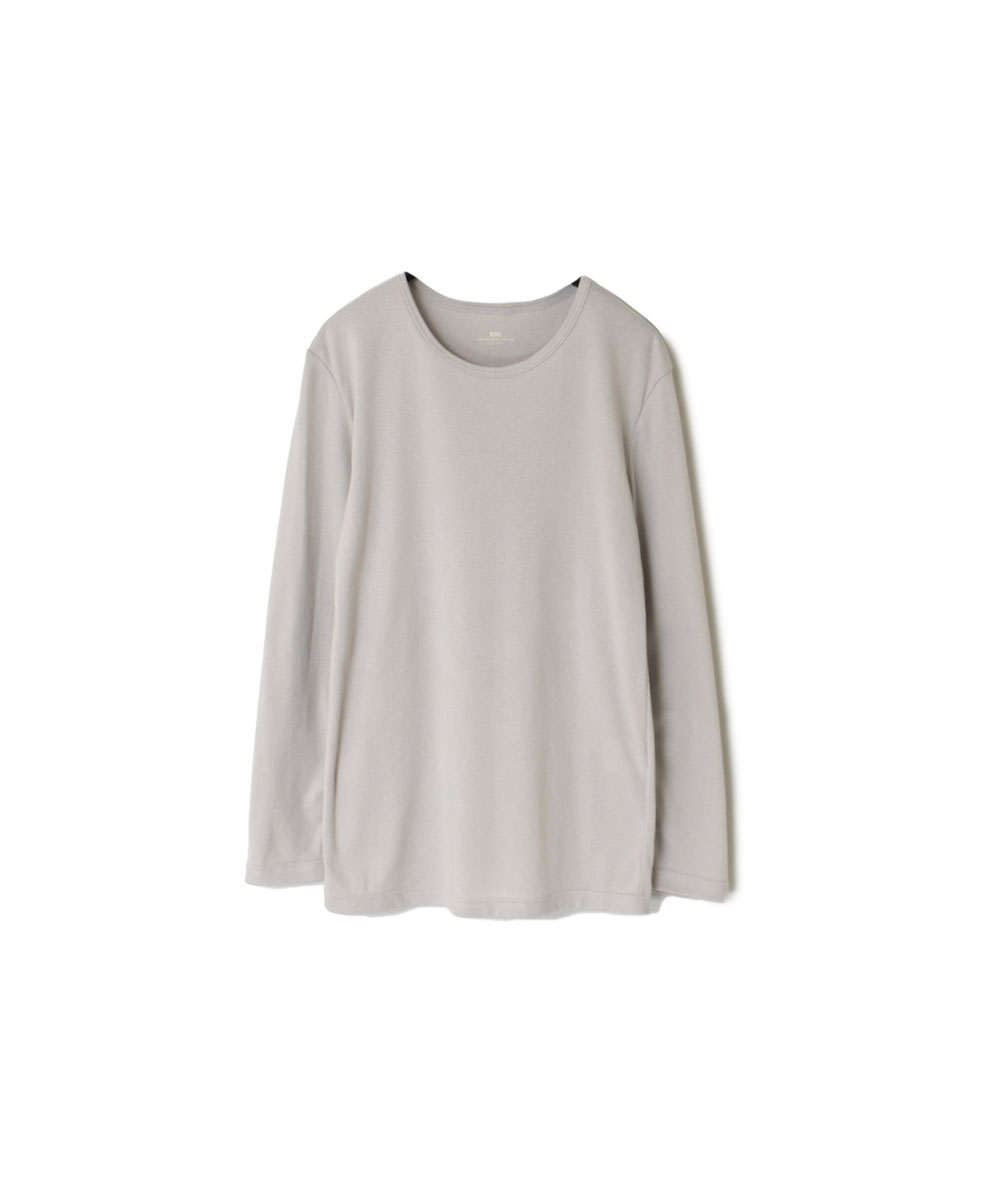 GNSL23862 (Tシャツ) 40/1 HIGH GAUGE COTTON RIB CREW-NECK L/SL T-SHIRT