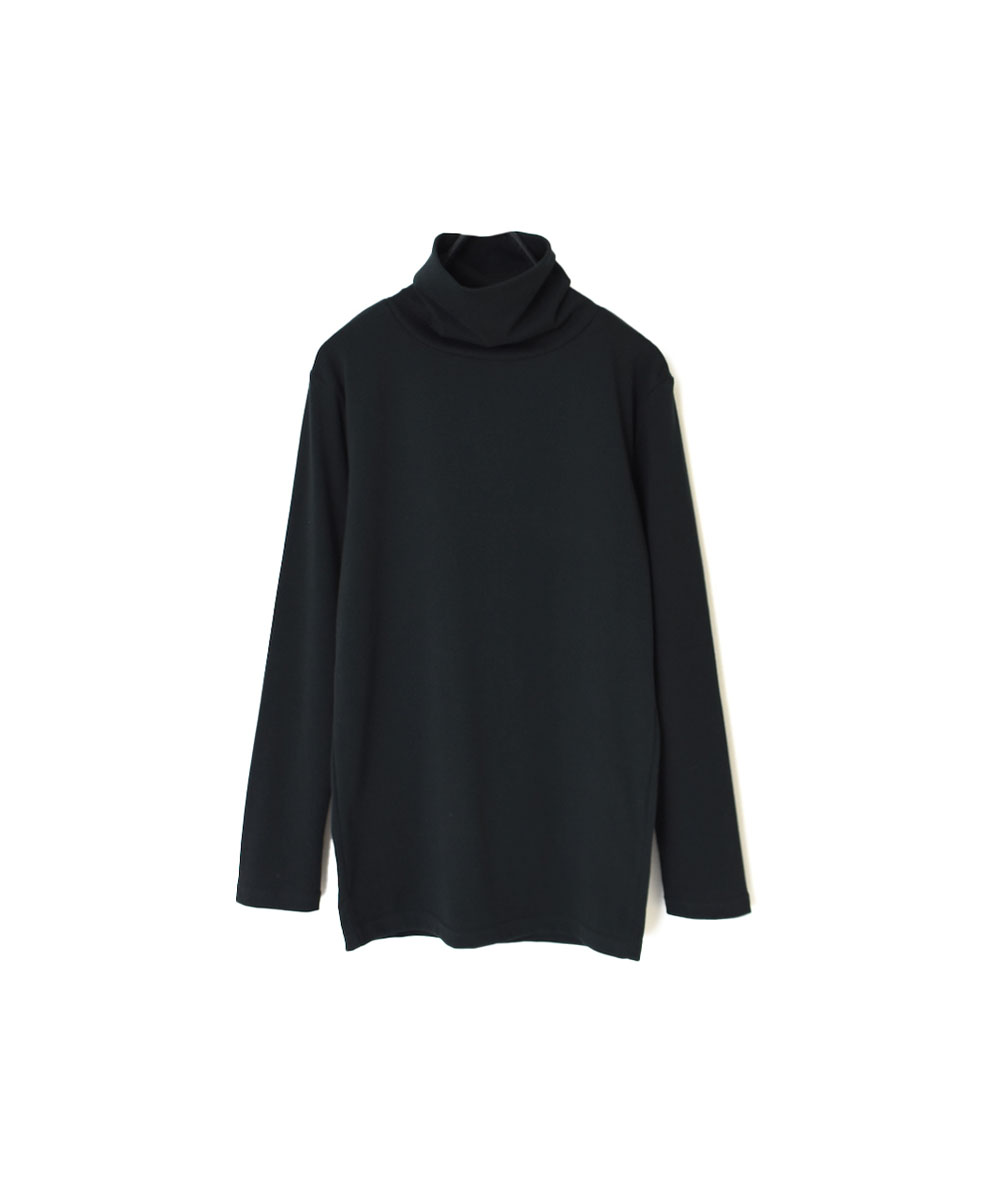 GNSL23861 (Tシャツ) 40/1 HIGH GAUGE COTTON RIB TURTLE-NECK L/SL T-SHIRT