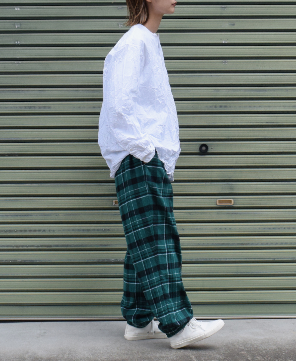 NVL2311W (シャツ) 40'S ORGANIC POPLIN CREW-NECK L/SL OVERSIZED SHIRT
