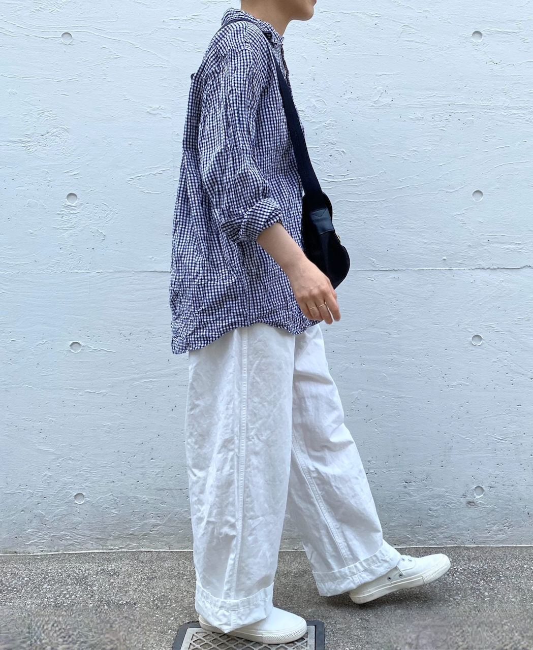 NAM1203KCL (パンツ) COTTON LINEN ONE-TUCK PANTS