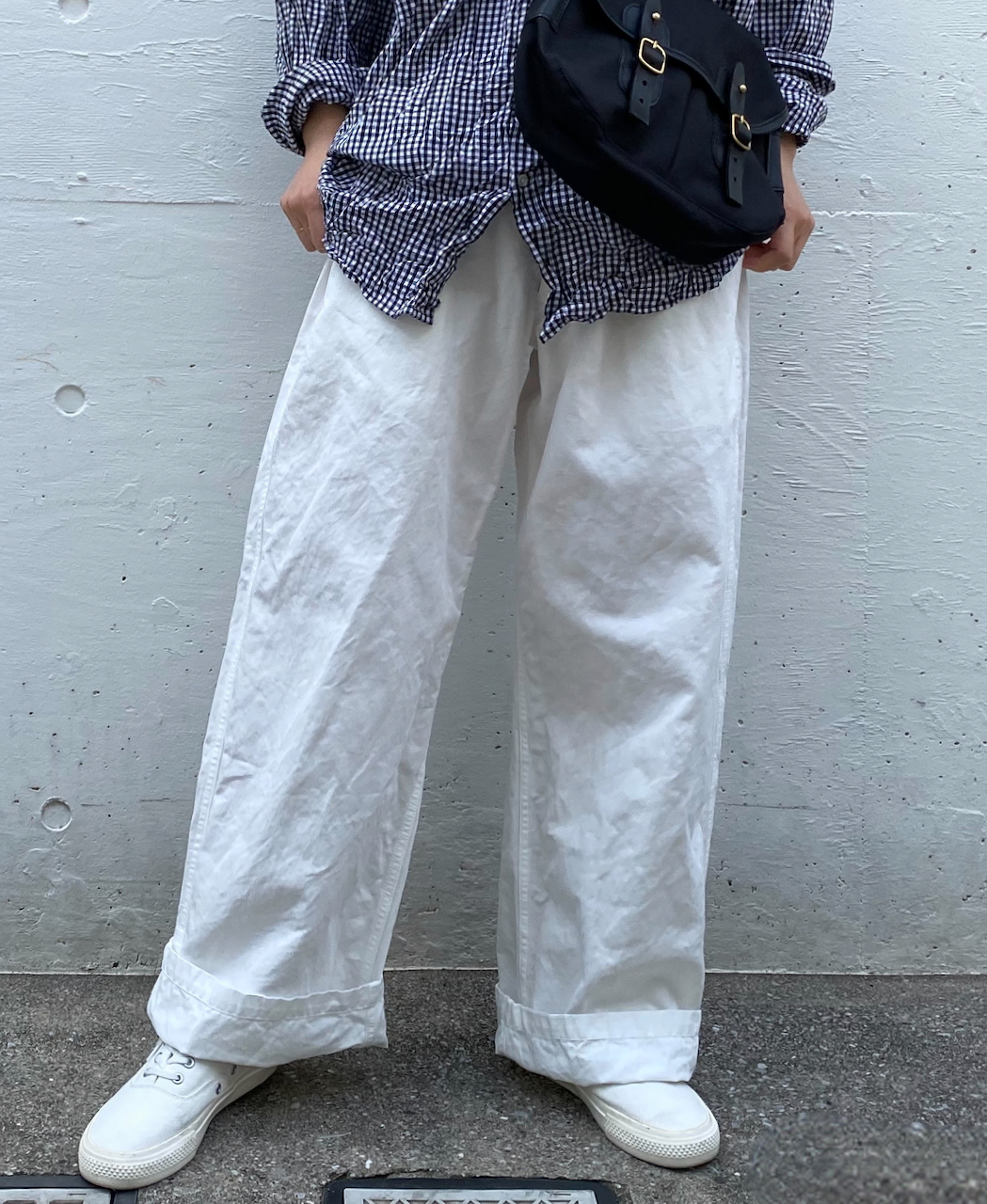 NAM1203KCL (パンツ) COTTON LINEN ONE-TUCK PANTS