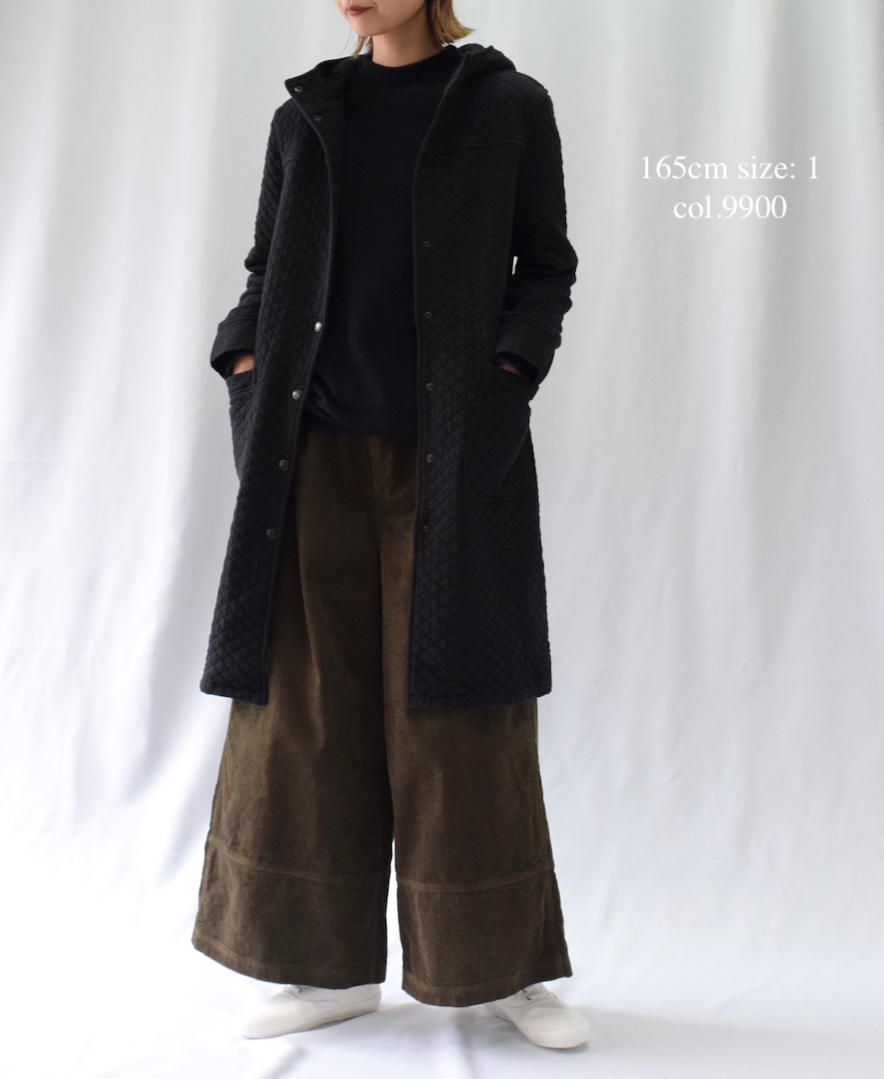 NAM0553 (コート) COTTON QUILT HOODED COAT