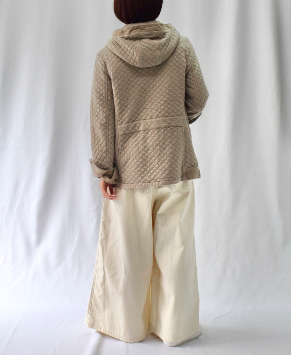 NAM0555 (ジャケット) COTTON QUILT HOODED JACKET