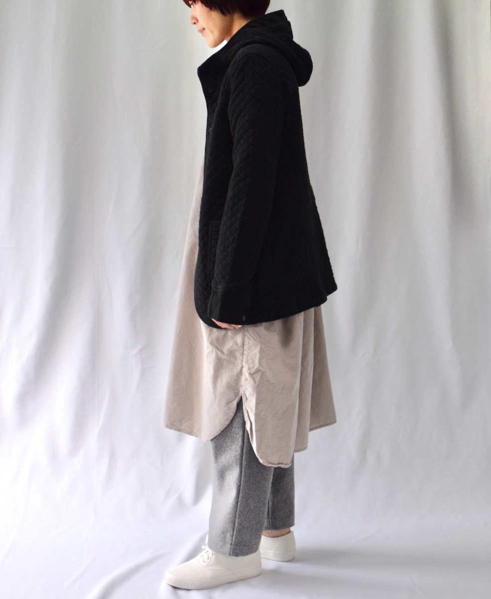 NAM0555 (ジャケット) COTTON QUILT HOODED JACKET