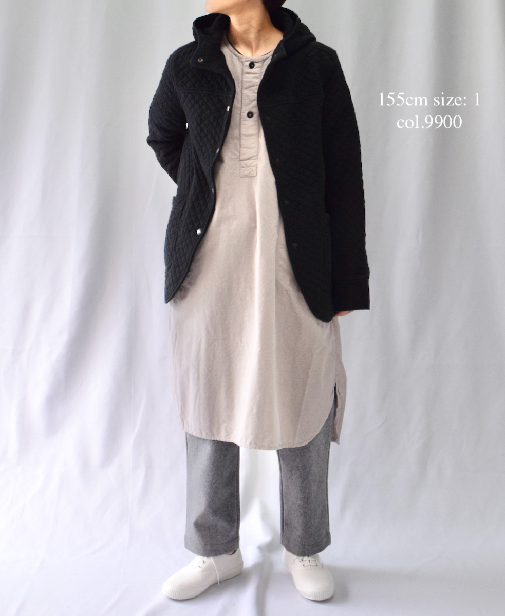 NAM0555 (ジャケット) COTTON QUILT HOODED JACKET