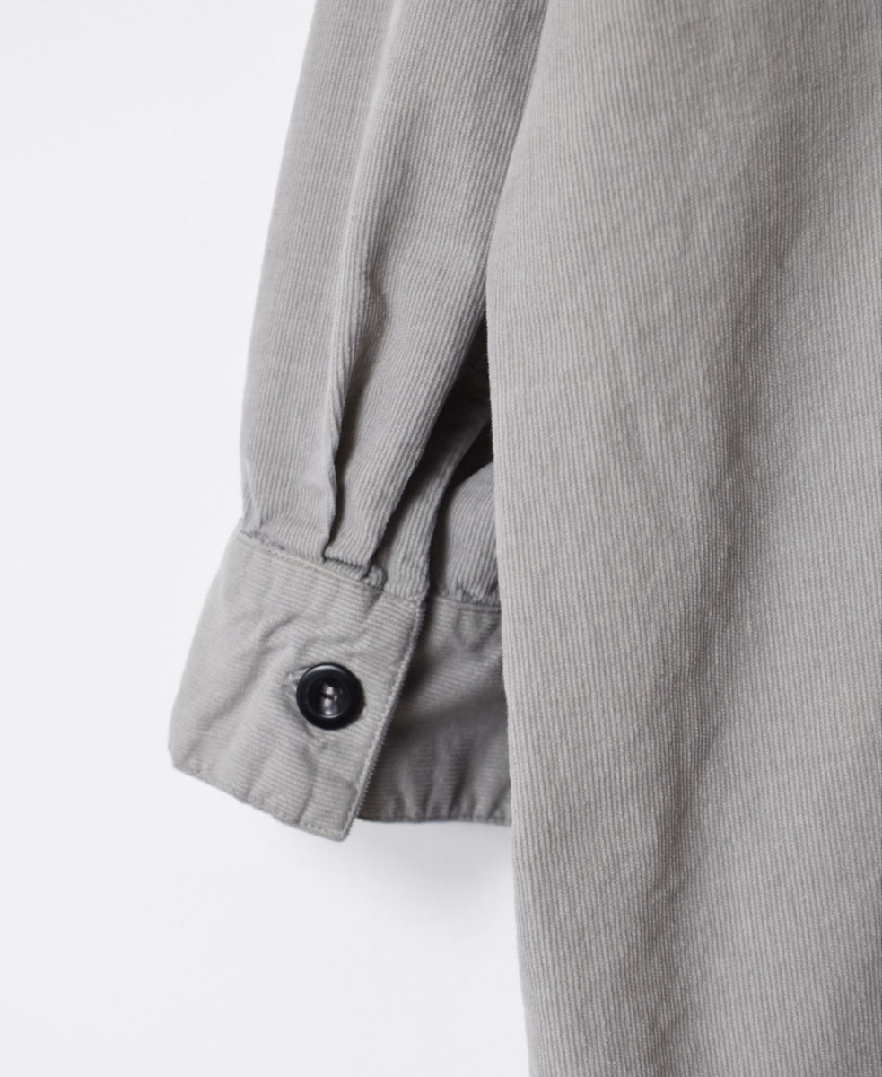 INHT2301CD (ロングシャツ) 26WALES CORDUROY OVERDYE HENLY NECK LONG SHIRT
