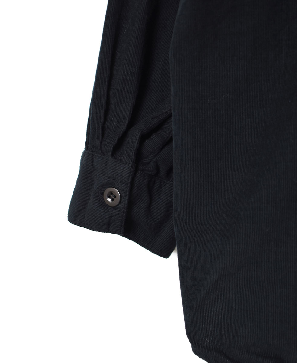 INHT2203CD (シャツ) 26WALES CORDUROY OVERDYE HENLY NECK SHIRT