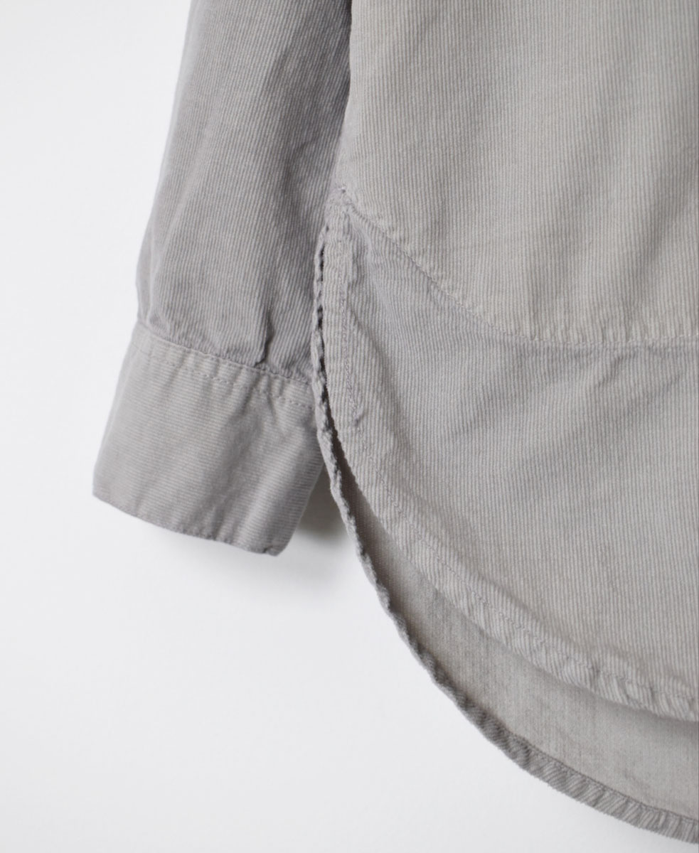 INHT2203CD (シャツ) 26WALES CORDUROY OVERDYE HENLY NECK SHIRT