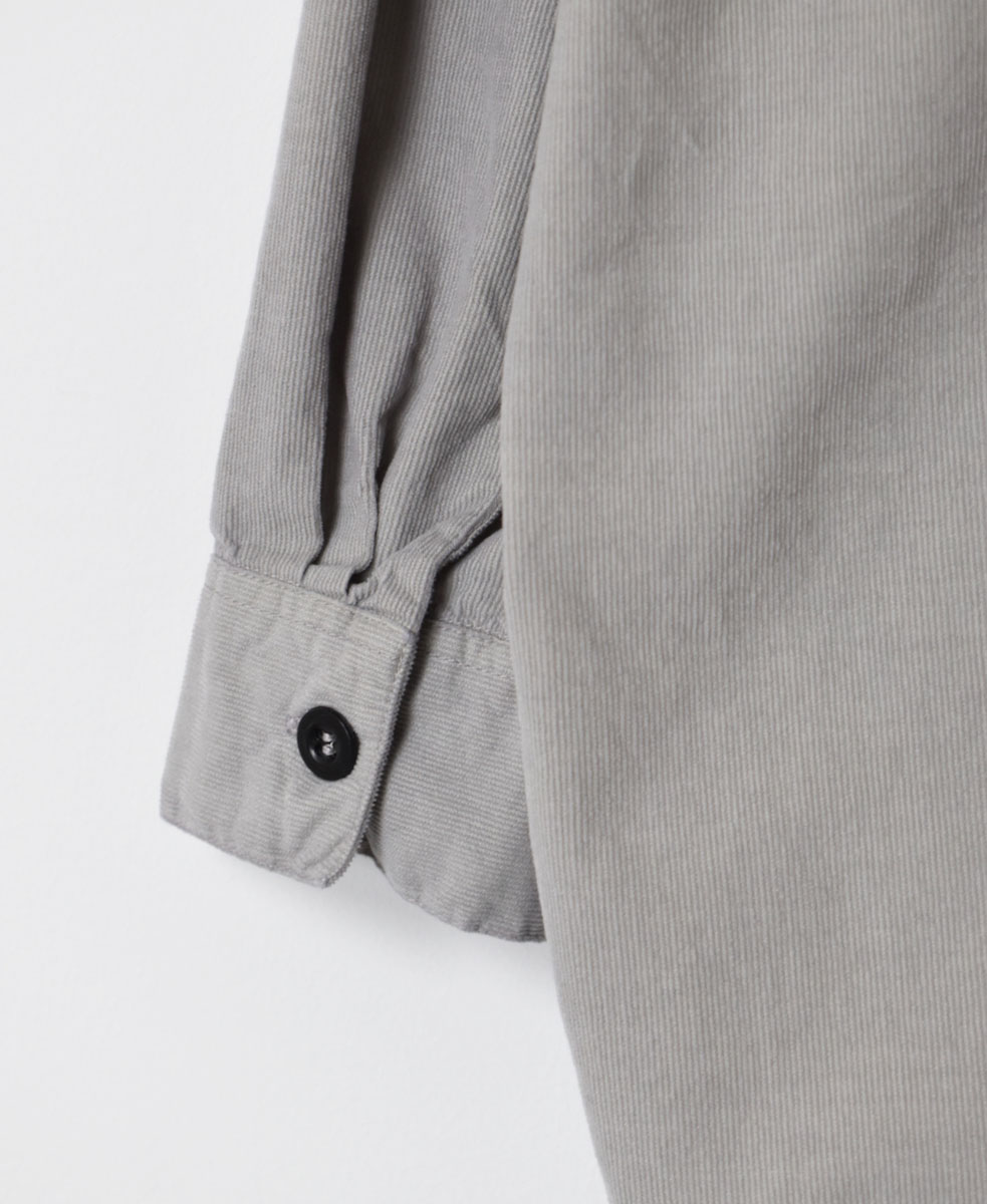 INHT2203CD (シャツ) 26WALES CORDUROY OVERDYE HENLY NECK SHIRT