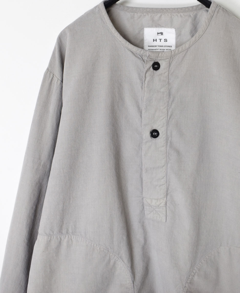 INHT2203CD (シャツ) 26WALES CORDUROY OVERDYE HENLY NECK SHIRT