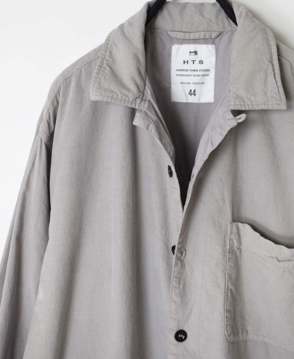 INHT2202CD (ロングシャツ) 26 WALES CORDUROY OVERDYE ONE-UP COLLAR LONG SHIRT