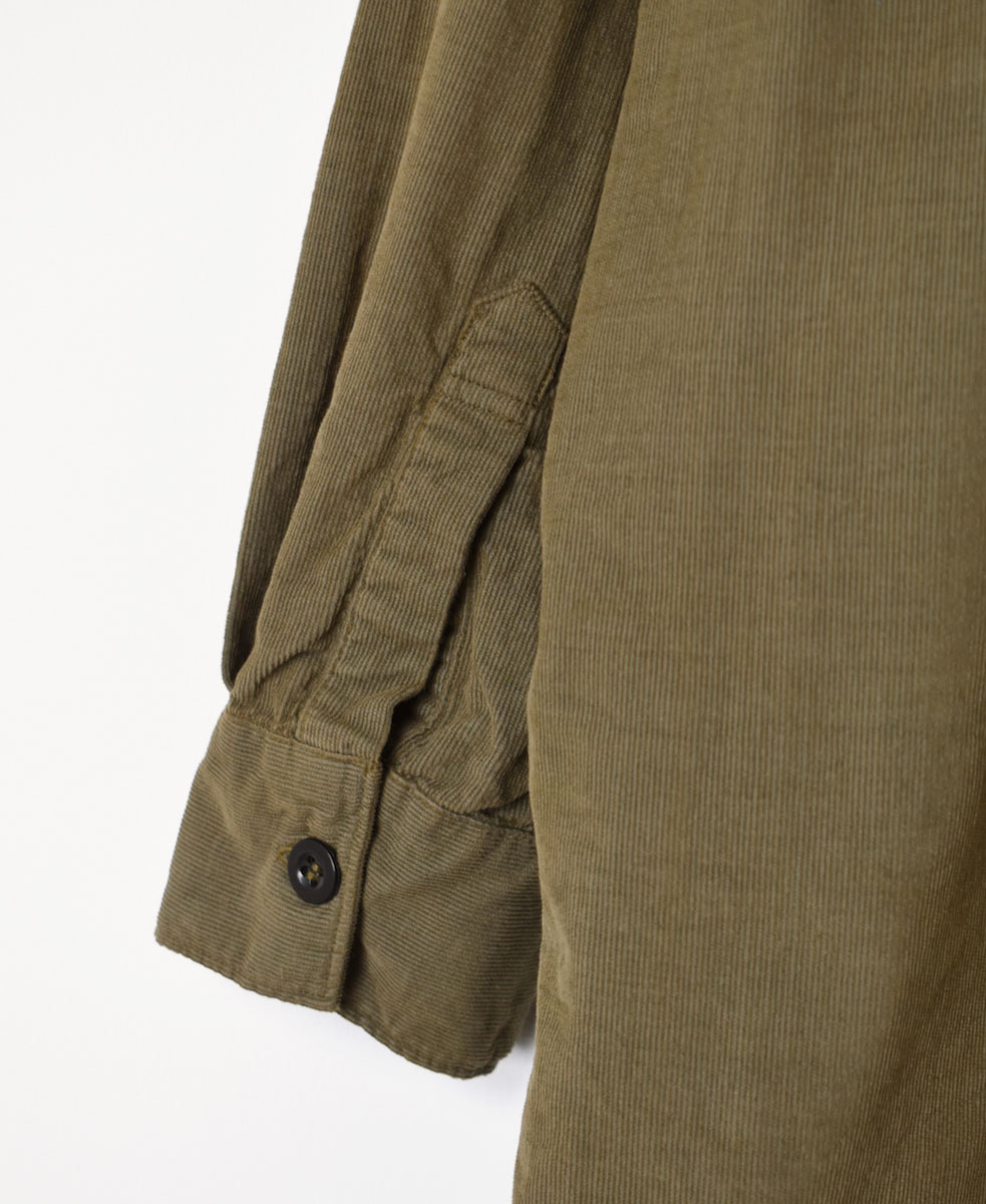 INHT2202CD (ロングシャツ) 26 WALES CORDUROY OVERDYE ONE-UP COLLAR LONG SHIRT