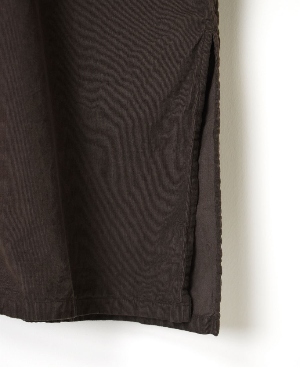 INHT2202CD (ロングシャツ) 26 WALES CORDUROY OVERDYE ONE-UP COLLAR LONG SHIRT
