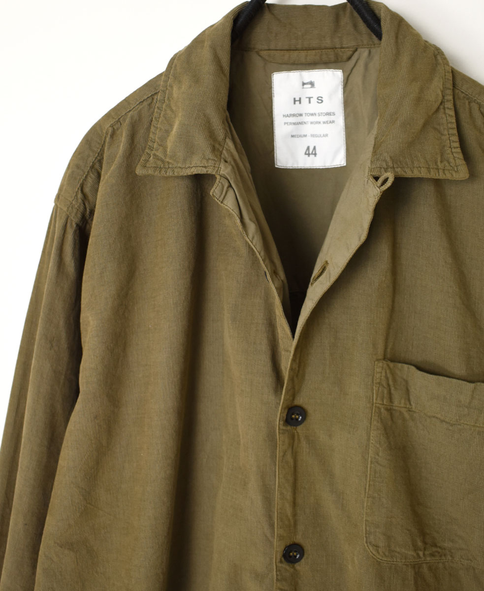 INHT2201CD (シャツ) 26 WALES CORDUROY OVERDYE ONE-UP COLLAR SHIRT