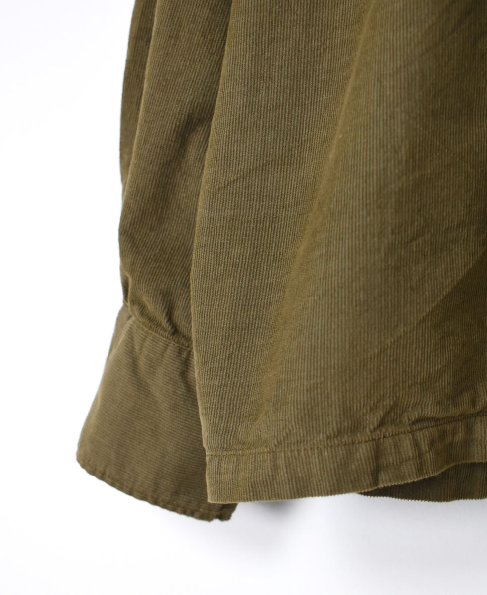 INHT2201CD (シャツ) 26 WALES CORDUROY OVERDYE ONE-UP COLLAR SHIRT