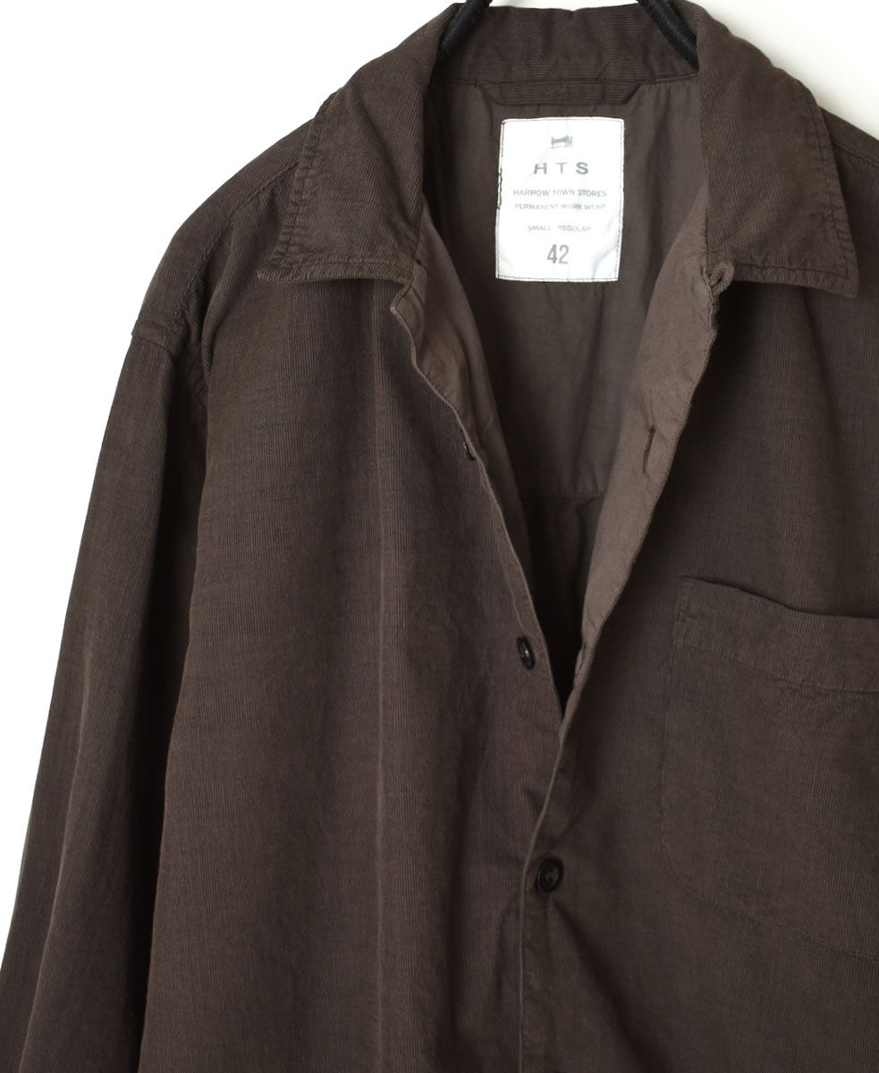 INHT2201CD (シャツ) 26 WALES CORDUROY OVERDYE ONE-UP COLLAR SHIRT