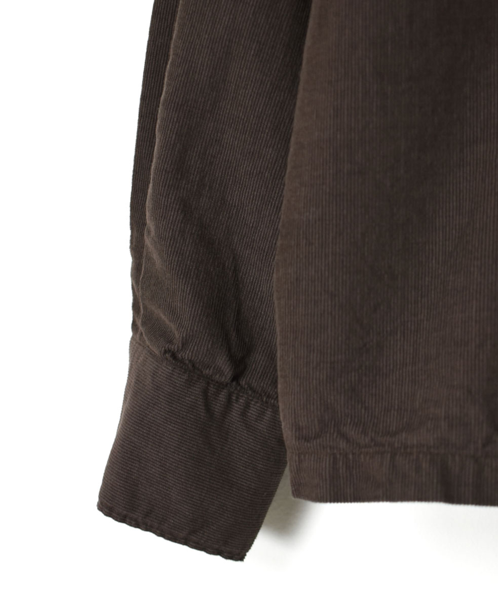INHT2201CD (シャツ) 26 WALES CORDUROY OVERDYE ONE-UP COLLAR SHIRT