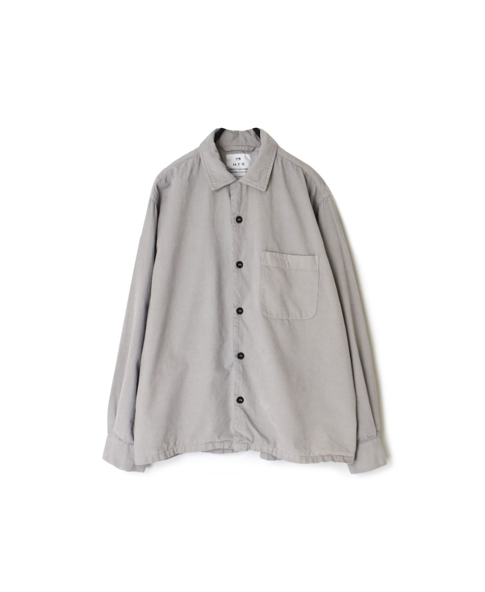 INHT2201CD (シャツ) 26 WALES CORDUROY OVERDYE ONE-UP COLLAR SHIRT