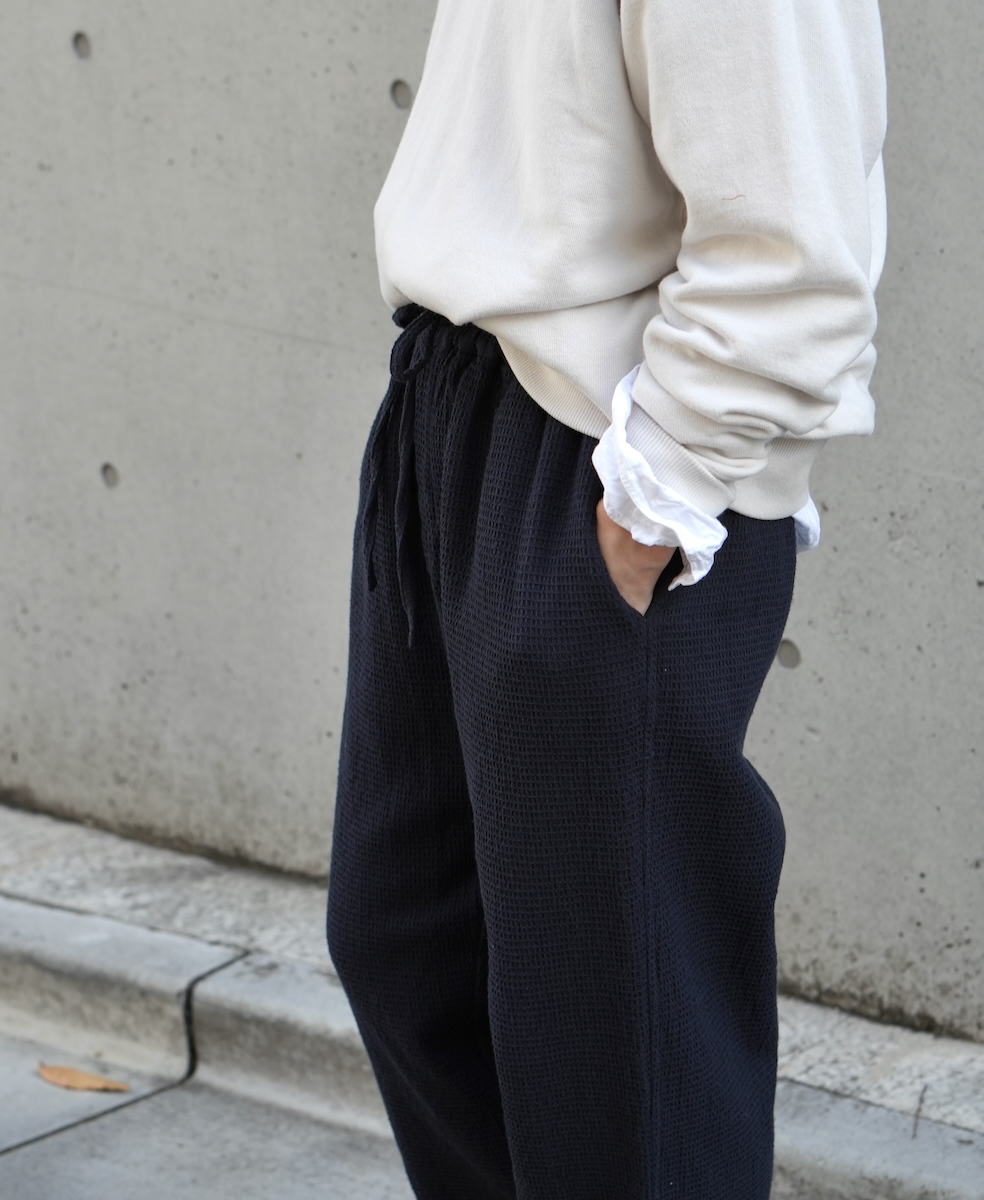 INHT2204WPD (パンツ) WAFFLE PLAIN OVERDYE EASY PANTS