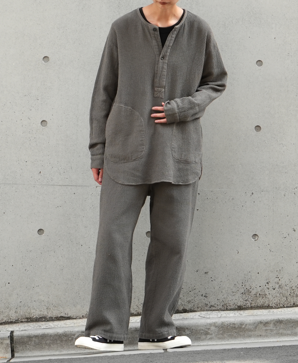 INHT2204WPD (パンツ) WAFFLE PLAIN OVERDYE EASY PANTS