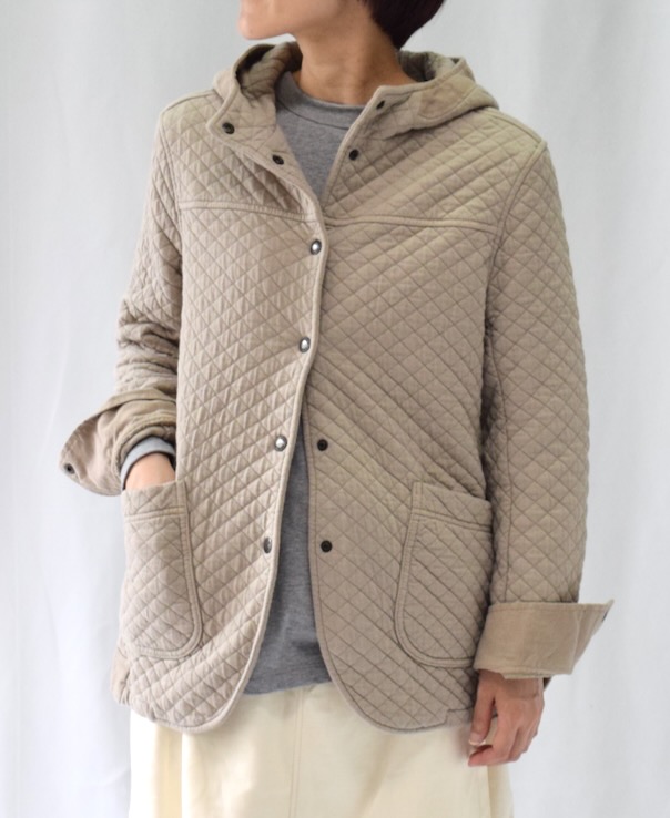 NAM0555 (ジャケット) COTTON QUILT HOODED JACKET