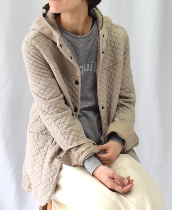NAM0555 (ジャケット) COTTON QUILT HOODED JACKET