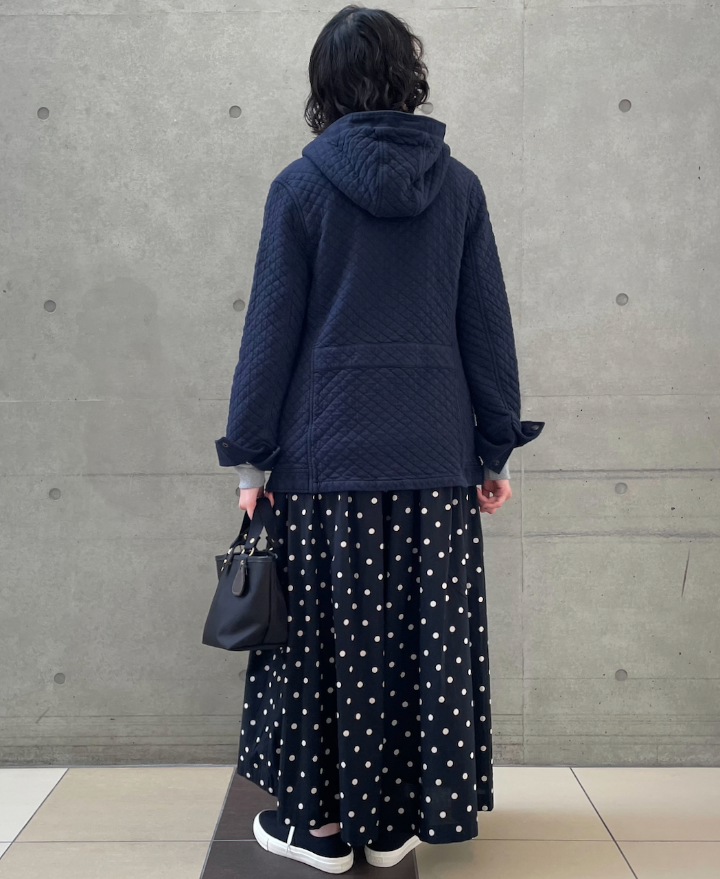 NAM0555 (ジャケット) COTTON QUILT HOODED JACKET