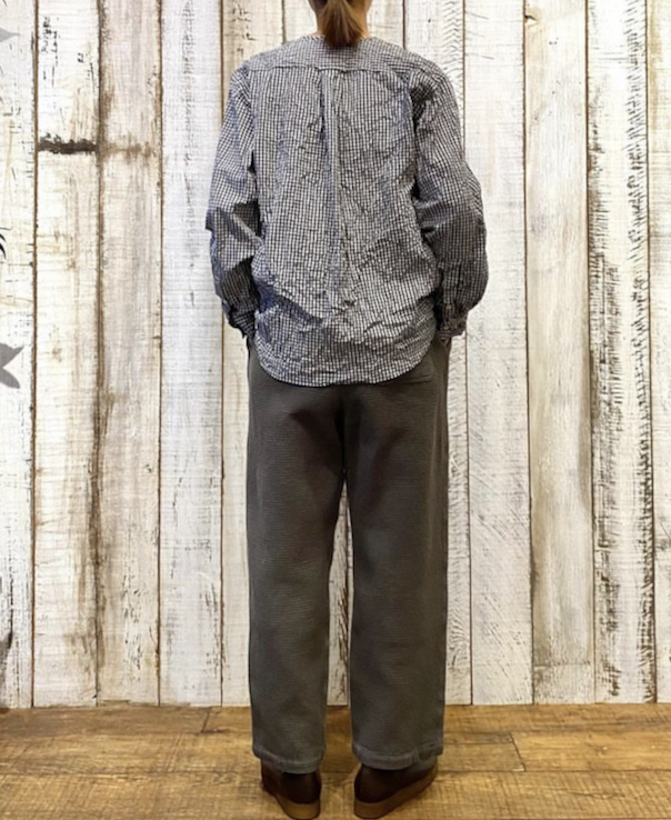 INHT2204WPD (パンツ) WAFFLE PLAIN OVERDYE EASY PANTS