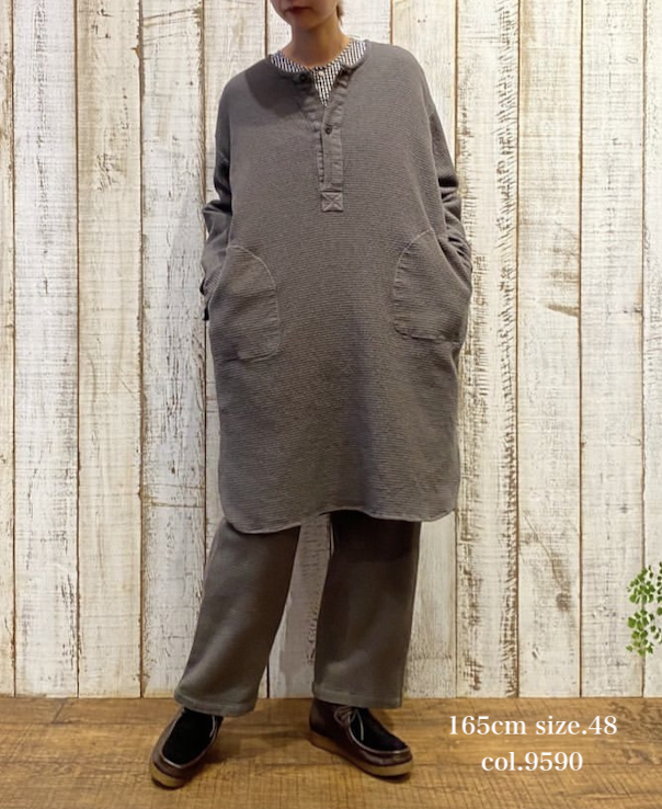 INHT2204WPD (パンツ) WAFFLE PLAIN OVERDYE EASY PANTS