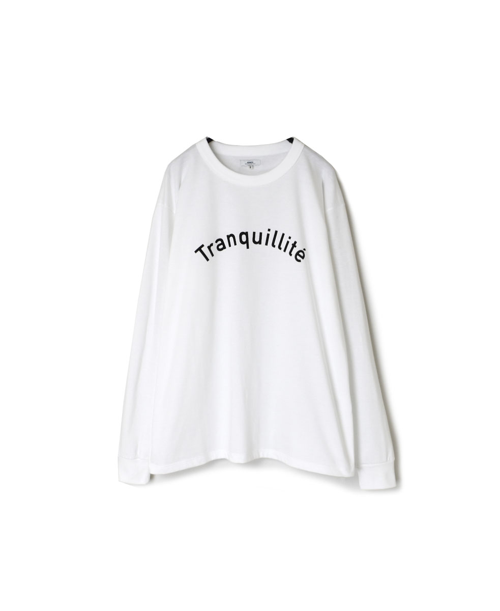 NFA2351P37 (Tシャツ) COTTON JERSEY "TRANQUILLITE" CREW NECK OVERSIZE L/SL T WITH CUFF RIB