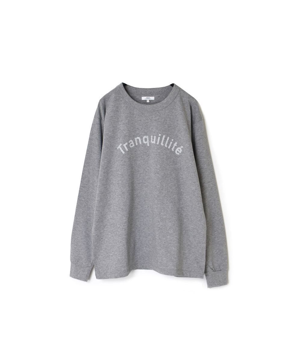 NFA2351P37 (Tシャツ) COTTON JERSEY "TRANQUILLITE" CREW NECK OVERSIZE L/SL T WITH CUFF RIB