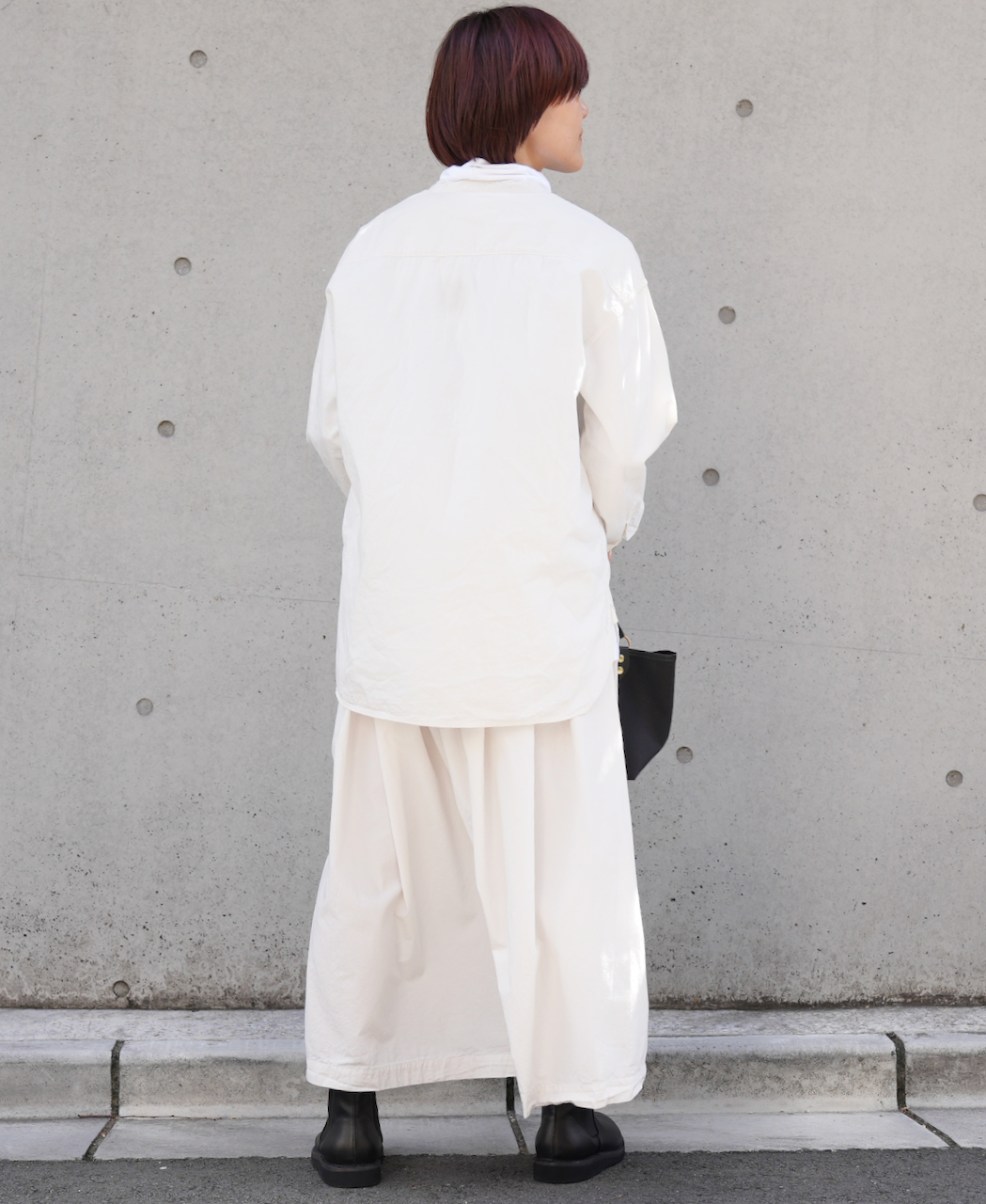 INAM1952PD (スカート) 40'S POPLIN OVER DYED EASY GATHERED SKIRT