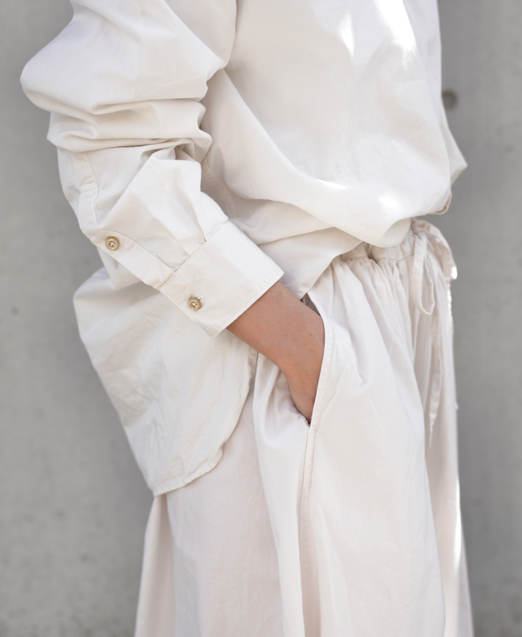 INAM1952PD (スカート) 40'S POPLIN OVER DYED EASY GATHERED SKIRT