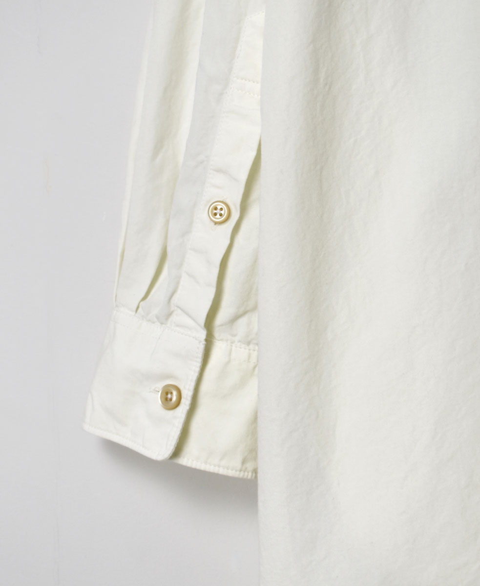INAM1902PD (ロングシャツ) 40'S POPLIN  OVER DYED BANDED COLLAR LONG SHIRT