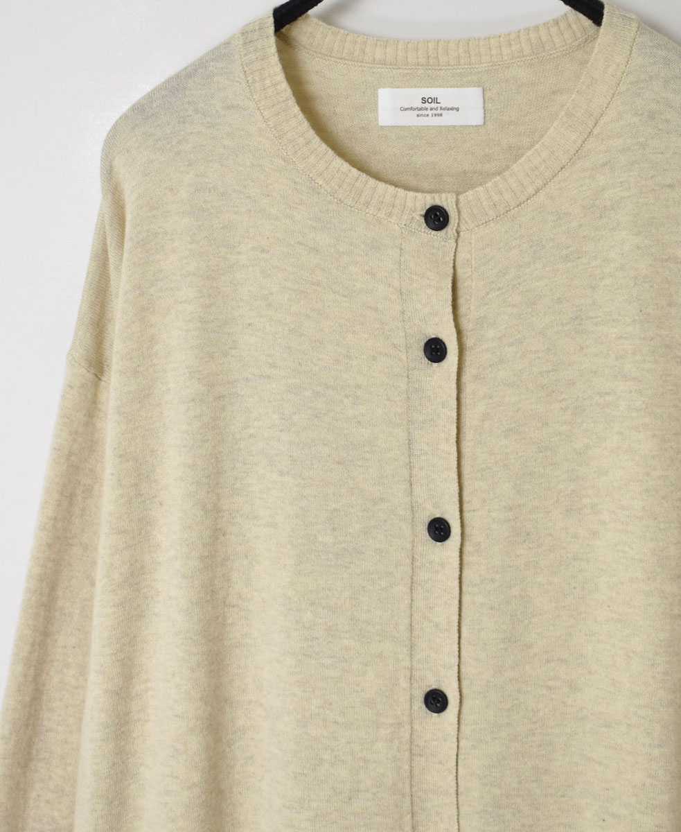 GNSL23832 (ニット) 14GG 1PLY COTTON WOOL CASHMERE CARDIGAN