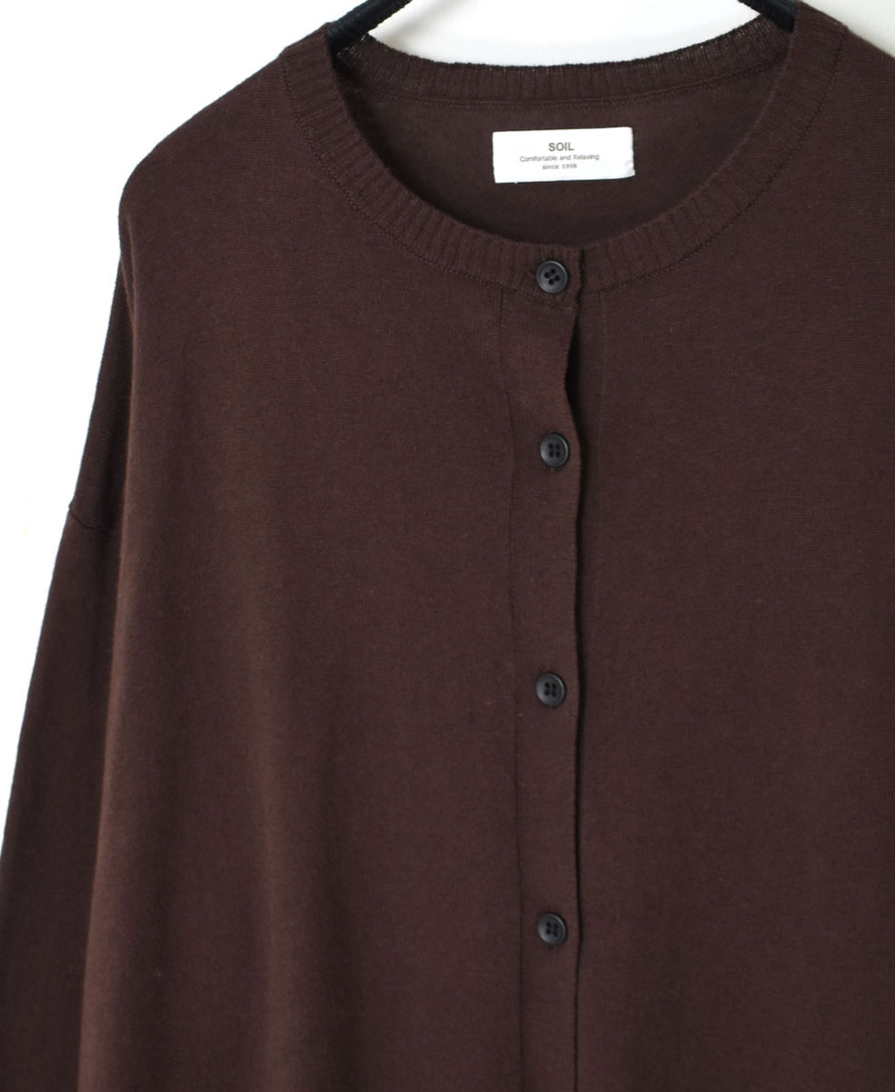 GNSL23832 (ニット) 14GG 1PLY COTTON WOOL CASHMERE CARDIGAN