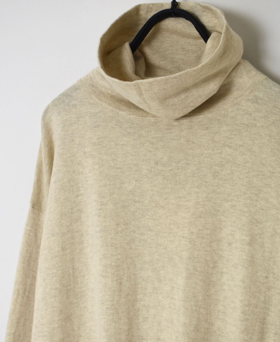 GNSL22731 (ニット) COTTON WOOL CASHMERE TURTLE NECK