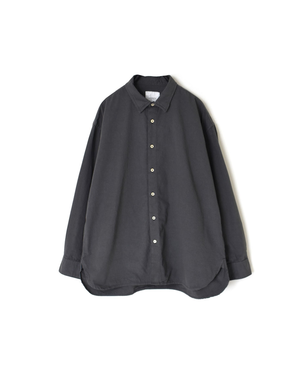 INAM1901PD (シャツ) 40'S POPLIN OVER DYED UTILITY REGULAR COLLAR SHIRT