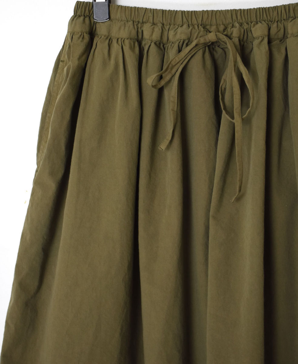 INAM1952PD (スカート) 40'S POPLIN OVER DYED EASY GATHERED SKIRT