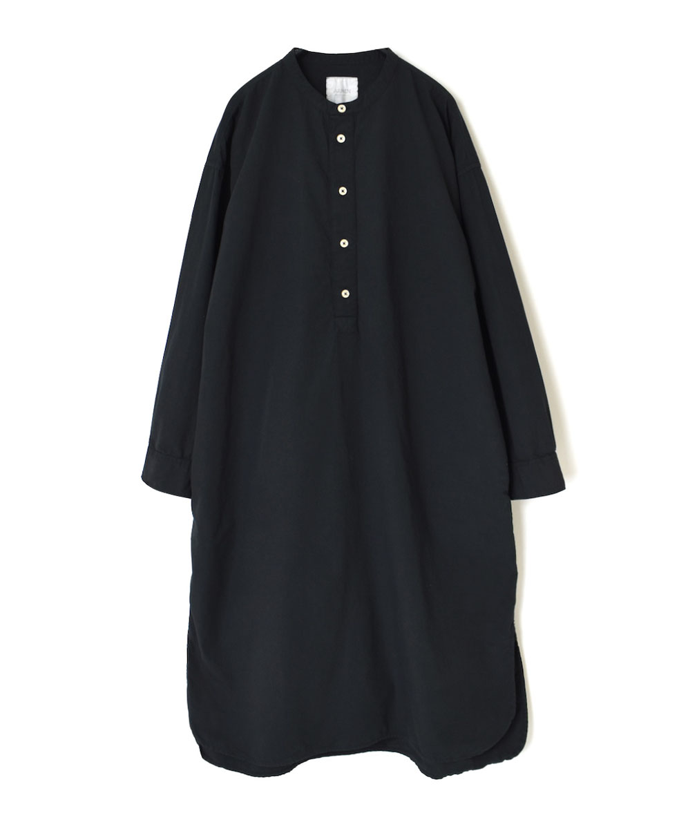 INAM2351PD (ロングシャツ) 40'S POPLIN OVER DYED BANDED COLLAR PULLOVER